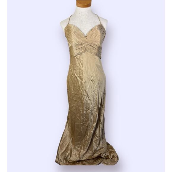 CACHE Silk Gown Dress Women Size 2 Dress Prom Formal Wedding - Picture 1 of 9